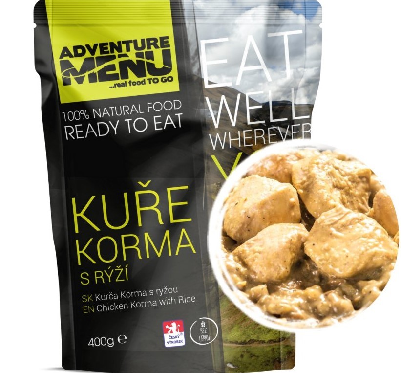 Obrázok Adventure Menu Kurča Korma s ryžou 400 g