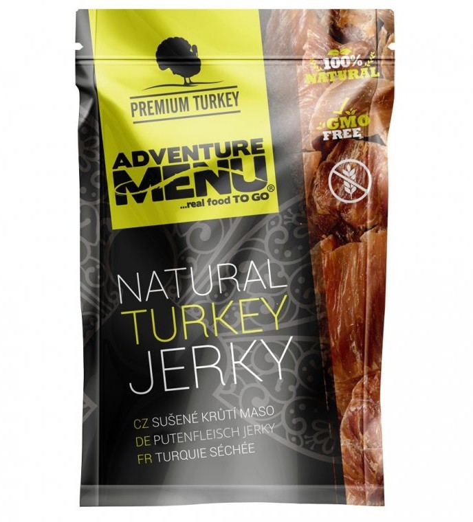 Obrázok AdventureMenu – Natural Turkey Jerky 100 g (8595648614044)